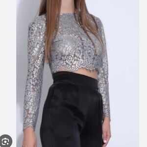 Karina Grimaldi Alice Lace Blouse